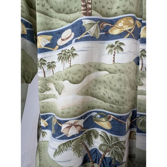 Pierre Cardin Vintage Hawaiian Golf Shirt M Cotton - Picture 11 of 16